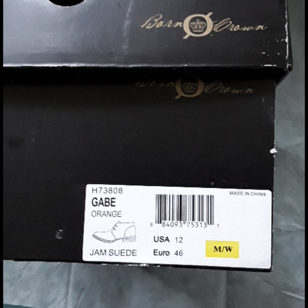 Size 12 Born Gabe Jam Suede.